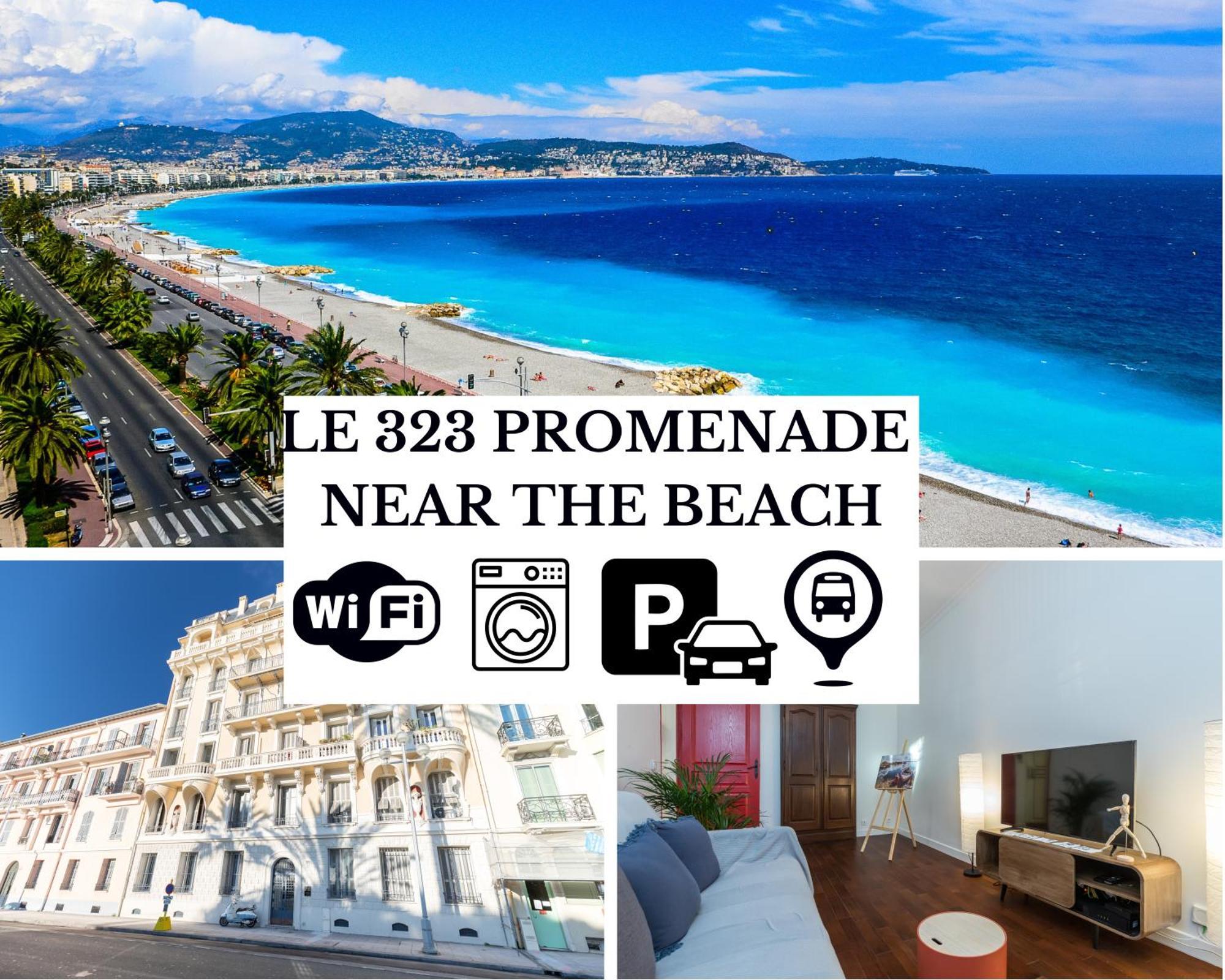 Le 323 Prom - 2 Chambres - Ac - Parking - Tram Et Supermarche Proches - Front De Mer Ніцца Екстер'єр фото